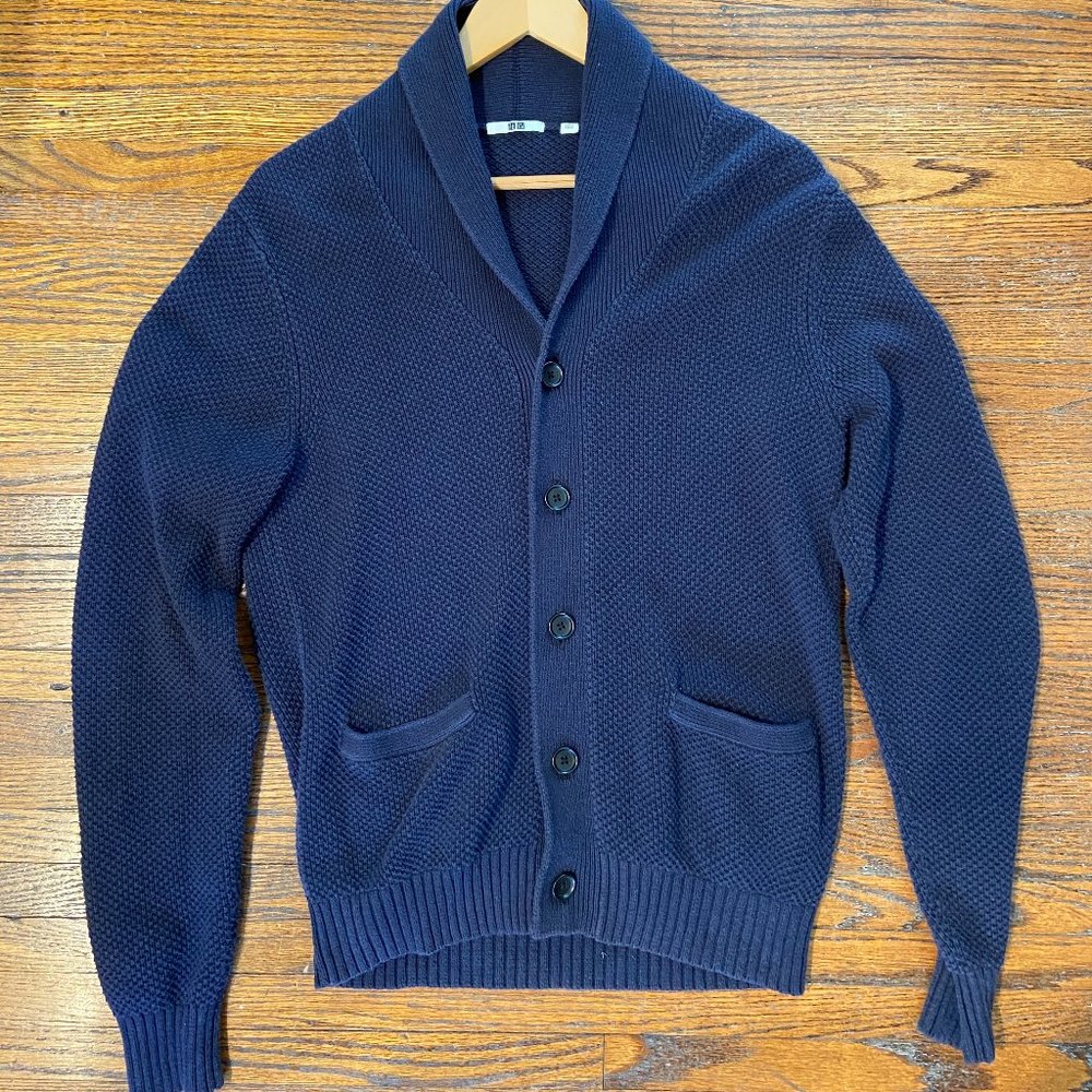 Uniqlo Blue Cardigan Sweater - Small